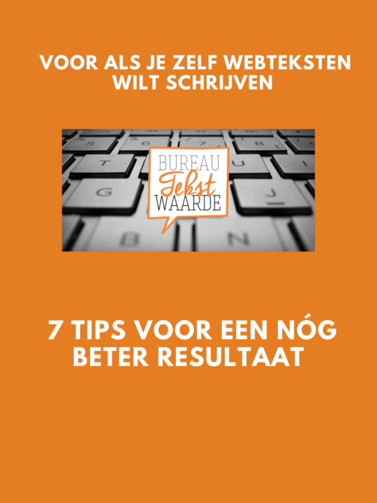 E-book - 7 Tips voor als je zelf webteksten wilt schrijven